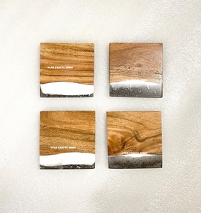 ที่ขายดีที่สุดสร้างสรรค์เรซิ่นเครื่องดื่มถ้วยเสื่อสําหรับแผ่นชาเครื่องดื่มอีพอกซีเรซิ่นCoastersทนความร้อนเย็นเครื่องดื่มแก้วCoasters - Product Image 2