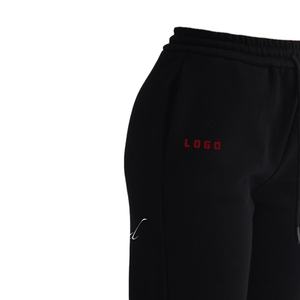 Pantalons de survêtement de haute qualité Ceinture élastique Joggers pour femmes Pantalons de survêtement d'hiver teints en noir - Product Image 3