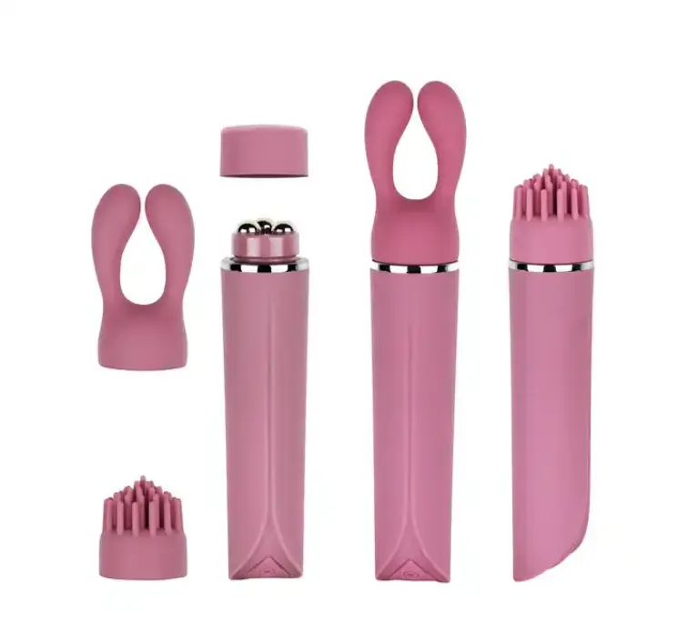 Mainan seks lainnya multi frekuensi lembut dengan kuas stimulasi payudara dan klitoris g-point mainan seks vibrator mini untuk wanita