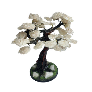 Escultura de Árbol de Cuarzo Hecha a Mano - Bonsái de Piedra Preciosa Natural para Protección y Concentración - Duradero, Origen Perú, Venta al por Mayor - Product Image 3