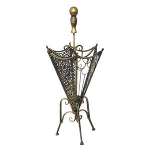 Grand porte-parapluie en métal avec base renforcée robuste, idéal pour les patios, les jardins, les stands de marché et les bords de piscine - Product Image 1