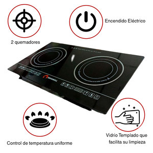 Piano Cottura a Induzione Elettrico Shorbull a 2 Fuochi con Controllo Touch, Alta Prestazione, Robusto, Fornitura OEM all'Ingrosso - Product Image 4