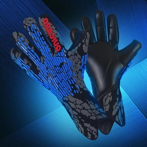 Guantes de portero de cuero Premium personalizables, agarre de látex, ajuste personalizado de alta calidad, Fútbol al aire libre, impermeable, dedo completo - Product Image 3