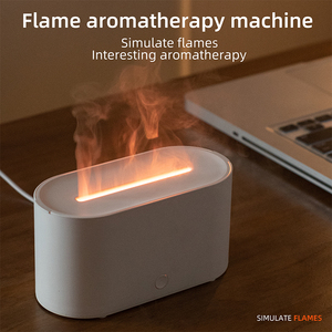 Pengharum Ruangan Elektrik Pintar Plastik untuk Meja, <span class=keywords><strong>Diffuser</strong></span> Minyak Esensial dengan Nyala Api, USB <span class=keywords><strong>Mini</strong></span> Ultrasonic Air Humidifier, Aroma Pewangi Rumah - Product Image 2