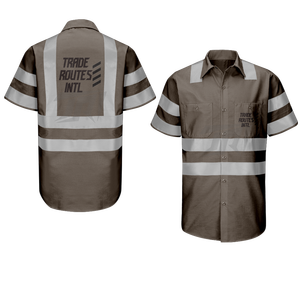Conjunto industrial duradero, camisa con botones y babero de poliéster, cuello redondo, características de seguridad reflectantes, resistente al agua para condiciones adversas - Product Image 6