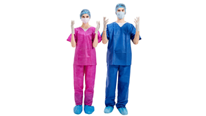 Abrigo de Spa Proveedores médicos Bata de paciente de hospital de tela desechable, uniformes de hospital desechables uniformes universales - Product Image 4