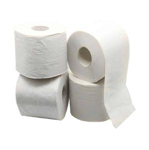 Vente en gros de papier hygiénique à noyau imprimé 1/2/3/4 couches de pâte de bois vierge biologique rouleau de papier toilette en bambou doux gaufrage à points 3 plis - Product Image 1