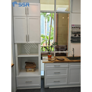 Usine vietnamienne Armoire à double four RTA DOC3084-DOC3396 Armoires de cuisine modernes en contreplaqué blanc prêt à assembler Vente en gros - Product Image 3