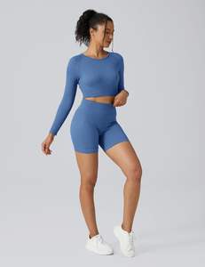 Top Selling Women's <b>Yoga</b> Set Popular Design with Solid Pattern Waterproof Feature Customizable Private Label - Product Image 1