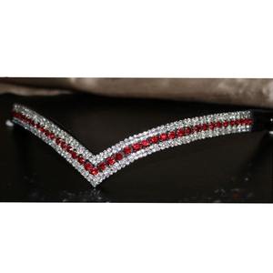 Accessoire de bride équestre en forme de V de bande de front de cheval de qualité supérieure équipement d'équitation décoratif Durable élégant pour l'équitation confortable - Product Image 3