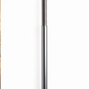 Barres rondes unilatérales DENI 1500 mm, barres de rideau de douche en acier zingué brillant de 10 mm - Product Image 3