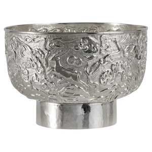 Plato y cuenco para servir, vajilla, cuencos para servir, diseño hecho a mano, acabado de comida, diseño áspero, decoración interior, Material sólido - Product Image 2