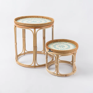 Mesa de centro de ratán natural superventas directamente de fábrica hecha a mano para muebles para el hogar de Vietnam - Product Image 1