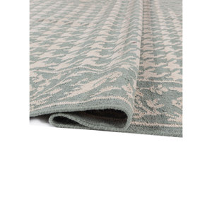 อัลฮัมบรา บลูพรมขนสัตว์สไตล์คลาสสิก 9x12 นิ้ว ทอแบบเรียบ สำหรับตกแต่งบ้าน ลายเรขาคณิต พรมห้องนั่งเล่น พรมทางเดิน รุ่น ADWL-13296 - Product Image 2