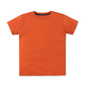 T-shirt solide confortable et élégant pour enfants garçons parfait pour un usage quotidien et les activités scolaires en tissu de coton doux - Product Image 2