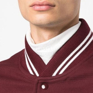 เสื้อแจ็คเก็ต Letterman แบบสั่งทำพิเศษ ผลิตจากผ้าฝ้ายผสมที่ทนทาน เหมาะสำหรับโรงเรียน ชมรม และทีม - Product Image 6