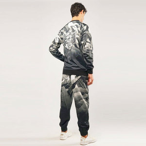 Ensemble de survêtement d'hiver pour homme, grande taille, en polaire polyester, avec logo personnalisé, vêtements de sport chauds, ensemble deux pièces - Product Image 3