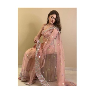 ส่าหรีผ้าไหมออร์แกนบริสุทธิ์แบบคลาสสิกพร้อมด้ายใส่สบายสำหรับงานปาร์ตี้ฤดูร้อนชุดทำงานและงานลำลอง - Product Image 1