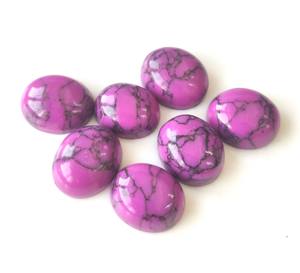 3x5mm-20x30mm อัญมณีทรงหลังแบนหลวมสำหรับทำเครื่องประดับอัญมณีอัญมณีฮาวไลท์สีม่วงสังเคราะห์คุณภาพสูง - Product Image 2