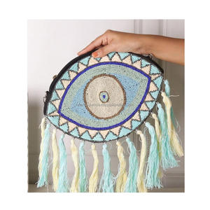 Bolsos de Mano de Diseño Estilo Boho Hechos a Mano en India para Mujer, Elegantes Bolsos de Hombro con Cuentas para Fiestas, Compras y Eventos, Bolsos de Mensajero Bohemios - Product Image 3