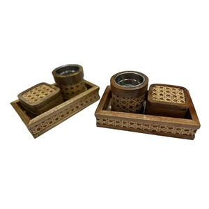 Round Square Home Decor Candles & Home Fragrance Wooden Incense Holder Aromatherapy Diffuser Incense Catalytic Incense <b>Burner</b> - Product Image 1