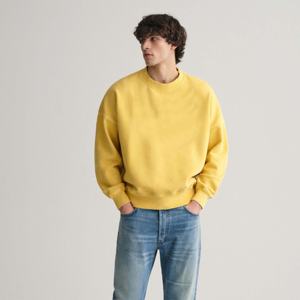 OEM Heavyweight 550gsm 80%cotton 20%polyester Blank Fleece Pullover Essentials Men's Oversized Custom Crewneck Sweatshirt's - Product Image 1