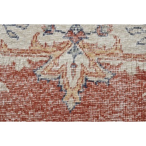 Grand tapis turc vintage 5,6x9,6 pieds, tapis oriental rouge et bleu - Product Image 5