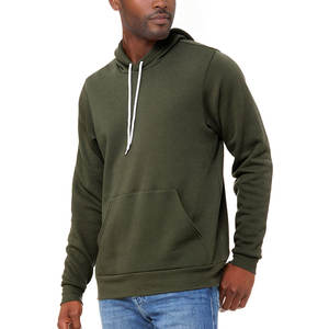BELLA + CANVAS Sudaderas con capucha para hombre Sudadera con capucha de manga larga Sudaderas con capucha ligeras informales Sudadera con capucha con cordón - Product Image 5