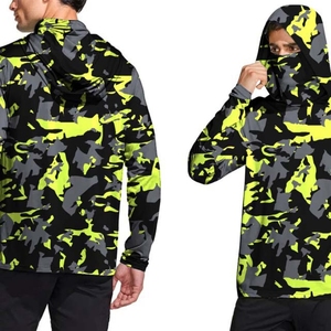 Upf50+ Clothes Long Sleeve Quick Dry Breathable Hooded Uv Protection Custom Sublimation - Product Image 4