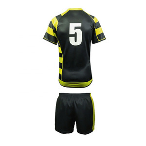 Uniforme de Rugby al por Mayor 100% Poliéster, Unisex, Talla Grande, Impresión por Sublimación, Nombre del Equipo Personalizado, Manga Corta Duradera y Transpirable - Product Image 3