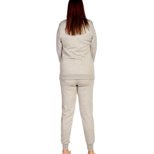 Ensemble de vêtements de détente à imprimé léopard pour femmes de grande taille deux pièces survêtement décontracté avec pantalon de jogging imprimé vêtements de gros OEM - Product Image 4