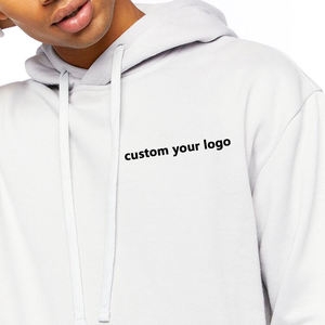 Sudadera con capucha de algodón teñido liso con estampado personalizado, ropa de calle unisex, Jersey holgado de gran tamaño - Product Image 2