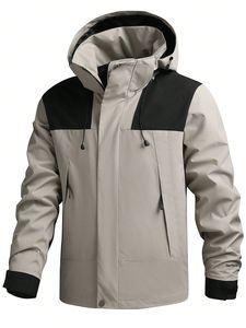 Chaqueta de Invierno para Hombre de Alta Calidad con Capucha, Cuello Alto y Bolsillo Frontal, Diseños Personalizables, Resistente al Viento y al Agua - Product Image 3