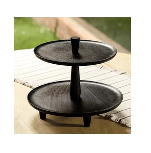 Support à gâteau rond en bois, plateau à gâteau pour centre de table, desserts, offrant une hauteur élégante et un affichage équilibré pour les événements - Product Image 6