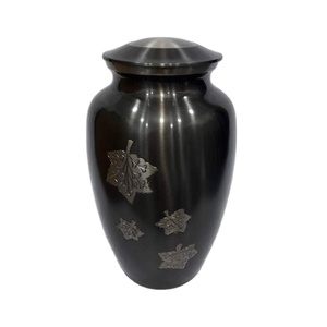 Urne funéraire classique de style américain en bronze, avec bande florale en laiton, taille adulte, résistante à la rouille et aux rayures, finition artisanale, facile à nettoyer - Product Image 5