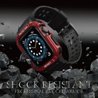 Étui de montre tout-en-un en TPU+PC avec bracelet de 22 mm, options multicolores pour Watch 7 (38/40/41 mm et 42/44/45 mm)