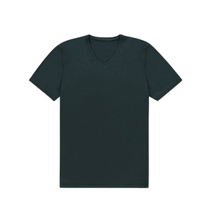 เสื้อยืดแขนสั้นพรีเมียมผู้ชาย ผ้าฝ้าย 100% สตรีทแวร์ ทรงปกติ หนัก 180 กรัม  ไม่มีลายด้านหน้า  คอกลม สไตล์ลำลอง - Product Image 1