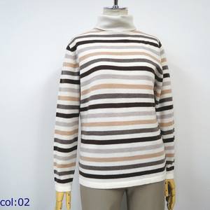 Pull d'hiver élégant et tendance à col roulé importé en vrac pour femmes, manches longues, design OEM décontracté - Product Image 1