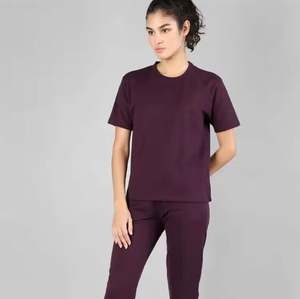 Ensemble deux pièces personnalisé pour femmes fabricant OEM crop top et pantalon vêtements de détente vente en gros - Product Image 4