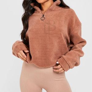 Logo personnalisé Sportswear Sports Gym Zipper Femmes Sweat Moitié Surdimensionné Street Wear Sweat Tarif de gros OEM Personnalisation - Product Image 6