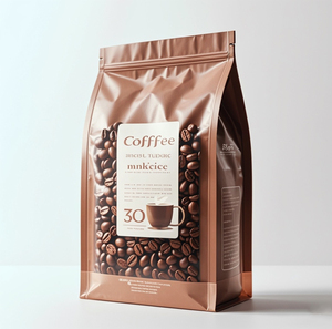 <span class=keywords><strong>Pochette</strong></span> de café à fond plat refermable en usine 250 g/m² 500 g/m² 1kg sacs de café modernes - Product Image 5