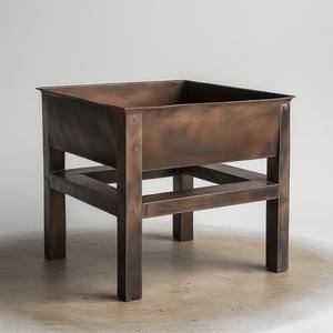 Strong Modern <b>Metal</b> <b>Firepit</b> Engineered for Outdoor Comfort Wood Burning Powder Coated Finish Offering Balanced Heat Durable - Product Image 5