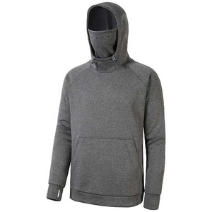 Sudaderas con capucha personalizadas de alta calidad transpirable color gris cálido invierno ropa de pesca pulóver sudaderas con capucha de pesca de lana en blanco - Product Image 1