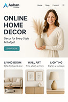 Desarrollo de sitios web de decoración interior personalizado Desarrolladores web cualificados que ofrecen una presencia en tienda en línea moderna y fiable