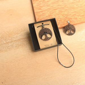 Collier Arbre de vie en coquille de noix de coco-Fait à la main et écologique | Viet Fargimex - Product Image 4