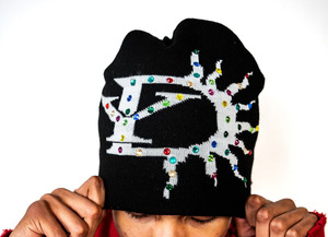 Nueva venta al por mayor de alta calidad personalizado Beanie hombres Unisex invierno Beanie sombrero multicolor estampado de diamantes de imitación de punto con logotipo personalizado - Product Image 4