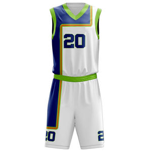 Uniforme de basket-ball respirant de couleur unie personnalisé service OEM impression par transfert de chaleur grande taille séchage rapide unisexe 100% - Product Image 2