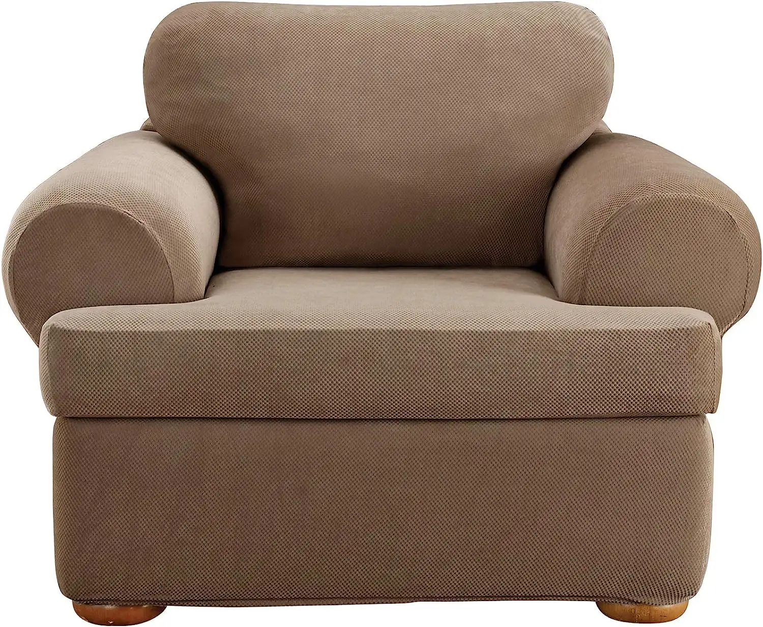 THLCr - 0062 amerikan özel t-yastık sandalye üç parçalı Slipcover streç formu oturma odası için Fit