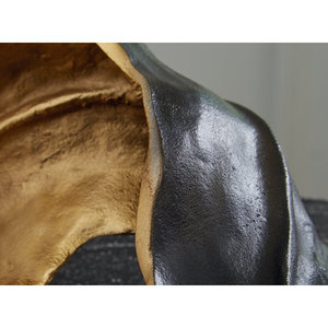 Sculpture en métal avec or galvanisé noir couleur fini maison décorative Table Accent hôtel chambre décor à la main artistique - Product Image 4