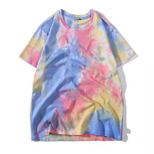New Style Men's Casual Round Neck Short Sleeve <b>Tie</b> Dye Wholesale Design Custom Made Streetwear T Shirts For Men Casual - Product Image 1